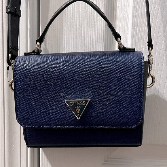 GUESS Dark Blue Crossbody Bag - Picture 1 of 11